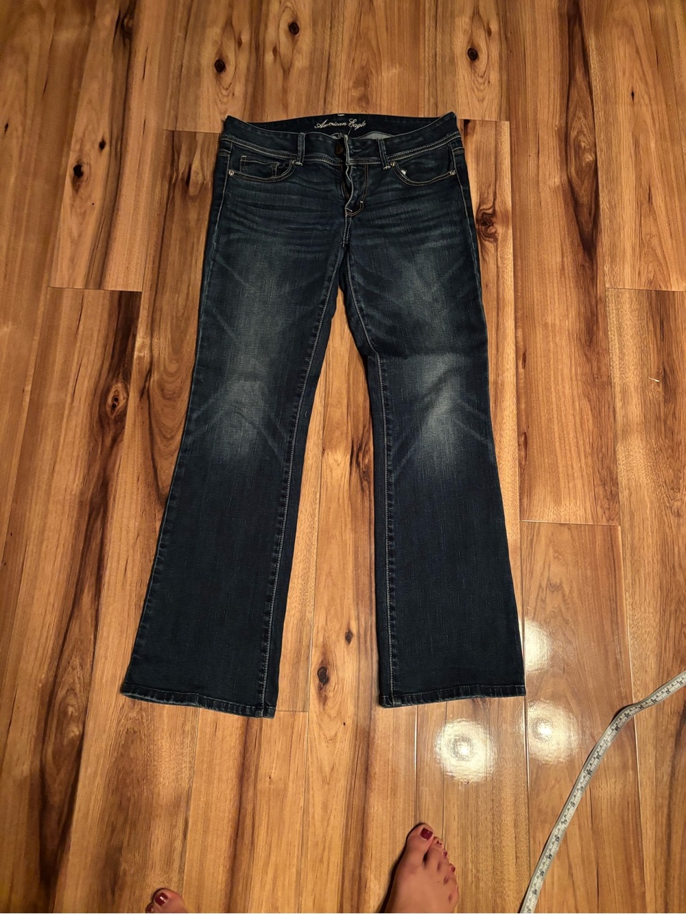 American Eagle Outfitters Dark Blue Flare Jeans